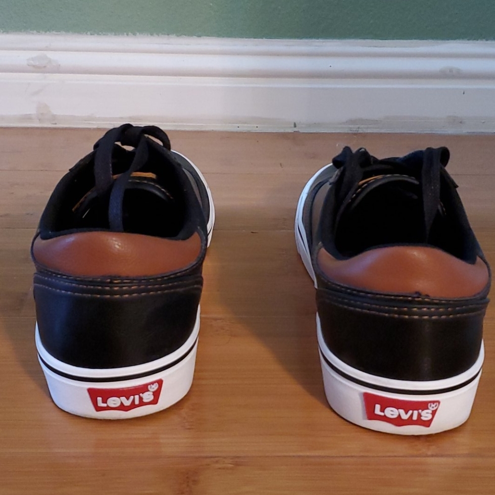 Levi's Black Men's Ethan Cacti Sneakers Size 8 - Picture 3 of 5
